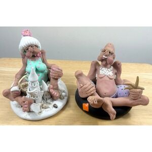 Diana Manning Bathing Beauty Grandma Beach Bum Grandpa VTG RARE Limited Edition